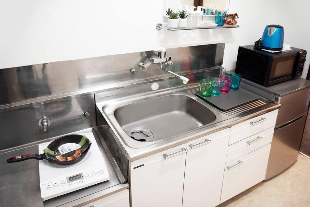 Appartement ③2Station To Shinjuku. 3 Double Beds. Specious 45㎡ à Tōkyō Extérieur photo